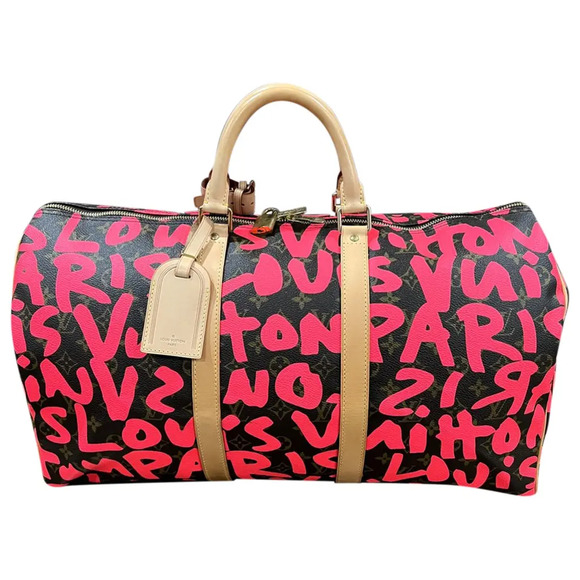 Louis Vuitton Keepall 50 Stephen Sprouse Graffiti Pink Jacobs Weekend Travel Bag - Picture 1 of 12